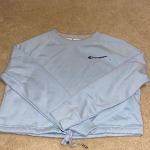 Carolina blue cropped champion sweatshirt